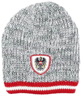 Hoamatkult Österreich Kult Beanie grau