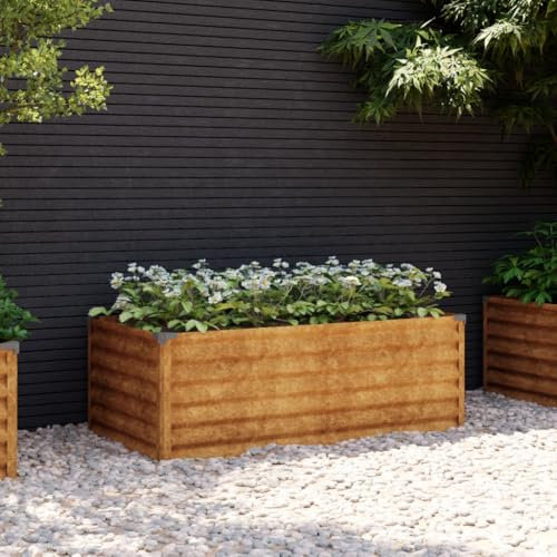 Myheimly Hochbeet 100x50x36 cm Cortenstahl