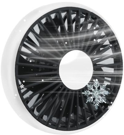 NevPuose USB Powered Fan,Car Fans That Blow Cold Air | With Light, 3 Speeds Adjustable, Automobile Interior Accessories For Hot Weather