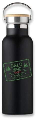 Oslo Flughafen Reisepass Stempel Norwegen Reise Isolierflasche Eco Flasche Kaffee Thermobecher