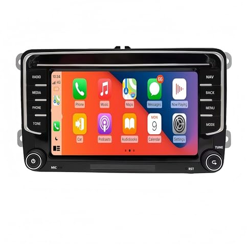 Pantalla de CarPlay Radio para Coche para Volkswagen para Golf 5/6 para Passat B6/B7 para CC y para Jetta 2DIN