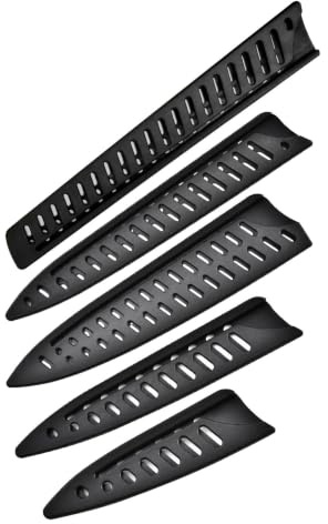 Nretluo 5 Pcs Kitchen Knife Cover, Safety Knife Sheath Sleeves, Universal Guard Blade Protector for 10'' 8'' 5'' 3.5'' Chef Bread Paring Utility Knife