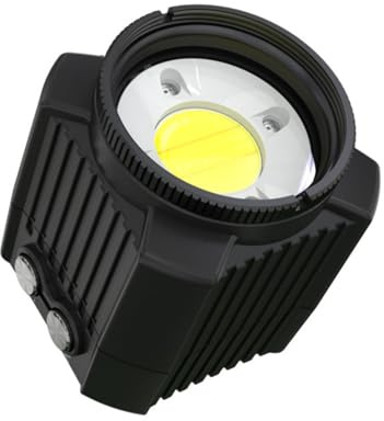Lampe de caméra rechargeable de 60 m, outil de plongée IPX8 avec 5 modes pour photographie sous-marine et caméras d'action Éclairage de photographie subaquatique rechargeable