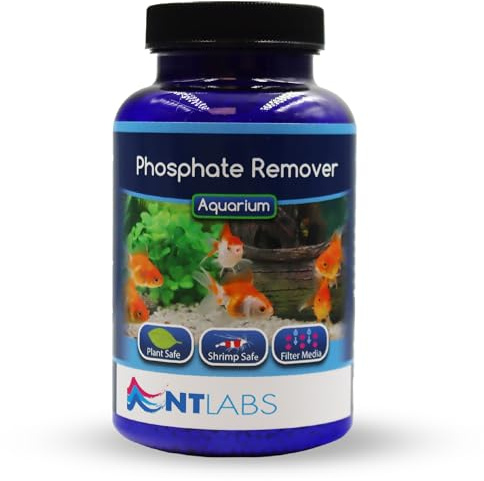 NT Labs Aquarium Phosphate Remover Filter Media (180g) | Instant removal of algae-causing phosphate improves water quality to keep freshwater aquariums cleaner for longer.
