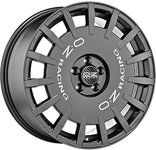 Alufelgen oz Racing Rally Racing 7,5 x 18 5 x 100 ET48 Dark grahpite Silver Lettering