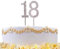 18 Silver Diamond Sparkley Cake Topper Age Year For Mans Boys Womens Girls Birthday Anniversary Party Decorations