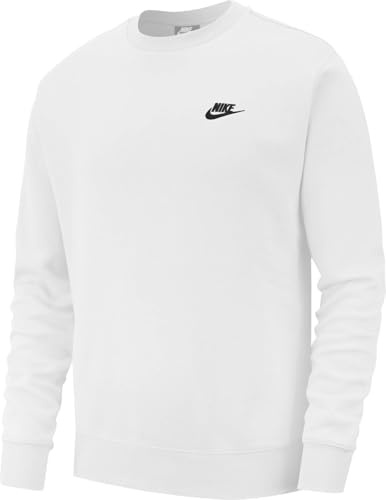 Nike M Nsw Club Crw Bb Long Sleeved T-Shirt - White/(Black), 2XL-T