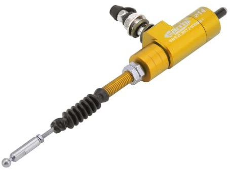 GOOFIT Pompa Frizione Idraulica Moto M8 x 1.25mm Sinistro Cilindro Alluminio CNC Universale sostituzione per YZ125 YZ250 YZ250F YZ450F WR250F WR450F Pit Bike Scooter e Ciclomotore Oro