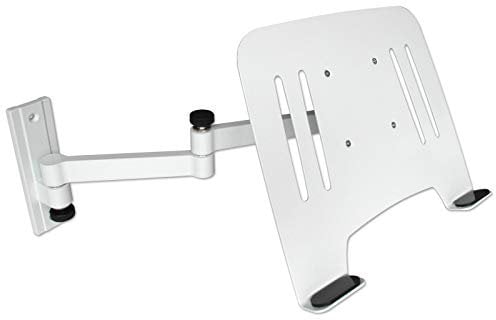 Drall Universal Wandhalterung Halterung für Laptop Netbook Tablet PC - weiß - mit Notebook Adapterplatte Adapter Ablage - weiß Modell: L52W-IP3WA