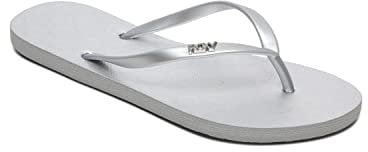 Roxy Femme Viva, Sandale Basique, Metallic Silver, 39 EU
