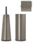 Brabantia Kit de 3 Accessoires de Toilette, Collection Renew - Platinum