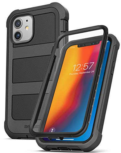 Encased BallisticShield Case - Designed for iPhone 12 Mini Shockproof Protective Rugged Full Body Cover - Black