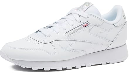 Reebok Women's Classic Leather Sneaker, Reefresh White/Pure Grey, 4 UK