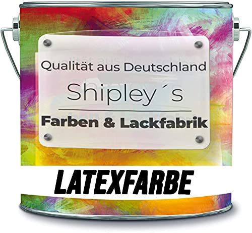 Shipley's Farben & Lackfabrik Latexfarbe Dispersionsfarbe strapazierfähige abwaschbare Wandfarbe in vielen exklusiven Farbtönen (1 l, Alt Weiß)