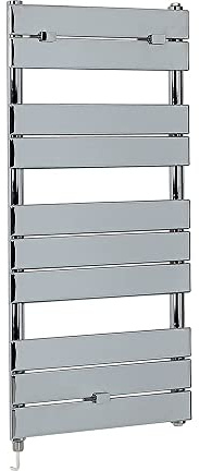 Milano Lustro 400W Chrome Flat Panel Electric Heated Towel Rail - 1000mm x 450mm