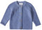 Stellou & friends Cardigan per bambini in cotone, con bottoni effetto legno e maniche raglan oblique, Lilla, 74/80 cm