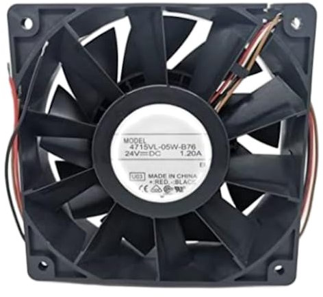4715VL-05W-B76 24V 1.20A 120X120X38MM Ventilador de 4 hilos