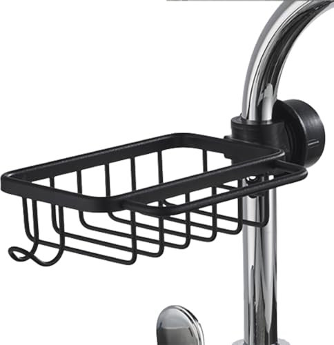 YULIAO Soporte de Esponja para Grifo, Estante de Almacenamiento de Grifo, Organizador de Fregadero de Cocina, Titular de La Esponja, Porta Esponja para Cocina, para Grifos y Barras de Ducha