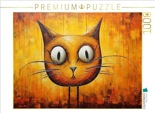 Puzzle · Katze Im Stil von Salvador Dali II | 1000 Teile · Lege-Größe 64 × 48 cm · CALVENDO Puzzle