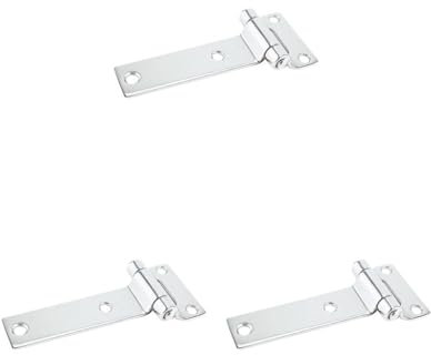 3 x robuste Edelstahl-Scharniere für Anhänger, LKW, Wohnmobil, Tür