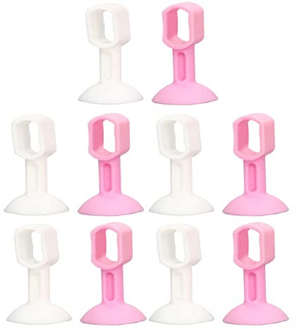 XIASABA 10pcs Washing Machine Door White Rubber Keep Dry,Washing Machine Door Bracket Dry Properly to Prevent Odour,Washing Machine Magnetic Door Clip