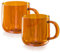 Serro Amber Glass Mugs- 2 Pack- 12 Oz- Durable & Versatile- Hot & Cold Beverages- Dishwasher Safe