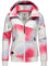 Ragwear leichte wasserdichte Damen Übergangsjacke kurz im Colourblocking-Look mit Farbverlauf und Kapuze Nuggie Block Ombre Intl Magenta24 Gr. M