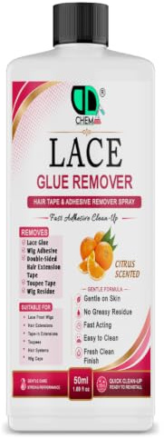 DD Teck Extra Strong Lace Glue Remover – Tape Hair Extension & Keratin Bond Dissolver, Fast Removes Double Sided Adhesive, Gentle on Skin, Rinses with Soap & Water