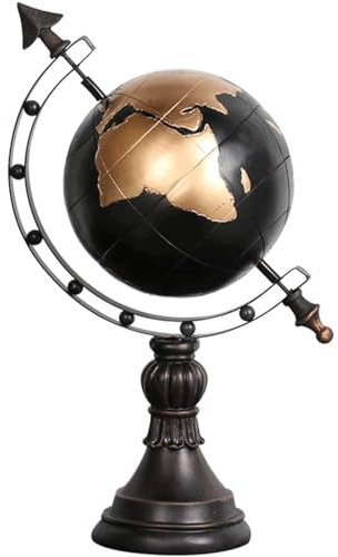 Lehrreich Globus aus Harzmaterial, pädagogisch/geografisch/moderne Desktop-Dekoration, Weltkugel, Erdkugel für Schule/Zuhause/Büro Stabil