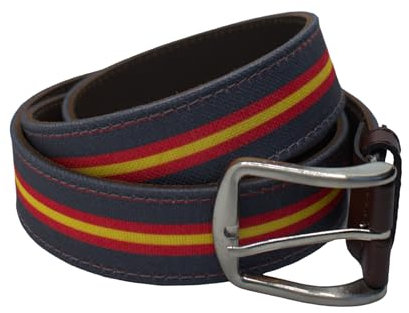 MIBANDERA Argentinischer Ledergürtel, 120 cm, für Herren und Damen, lässiges Outfit, Polo-Gürtel., spanische Flagge, 120 cm