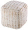 casamia Pouf Hocker Jute Sitzpouf Bodenkissen Boho Natur Fußhocker rund Würfel Größe Bodenkissen 5 - Würfel