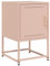 vidaXL Comodino Rosa 36x39x60,5 cm in Acciaio, armadietto, armadietto Laterale, mobili per Camera da Letto, Comodino, armadietto per Letto