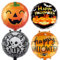 Halloween luftballons,4 luftballons halloween deko kinder,Enthält Kürbisse, Totenköpfe, Muster, halloween balloons Geeignet für Jungen und Mädchen Geburtstag, halloween party deko