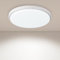 JDONG 36W LED Plafón Plano Lámpara de techo ultra delgada redonda, 4000K Ø40cm, Blanco Plafón Plano