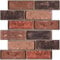 szgwtk 3D-Wandpaneele, abziehbar und selbstklebend, rote Ziegelstein-Wandpaneele, wasserdicht, PVC, Retro-Paneele für Wohnzimmer, Schlafzimmer, Küche (30 x 30 cm, 10 Stück)
