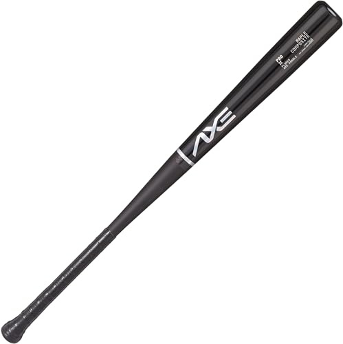 Axe Mazza da baseball Pro in legno composito di acero, nero ossidiana (manico svasato, 81,3 cm)