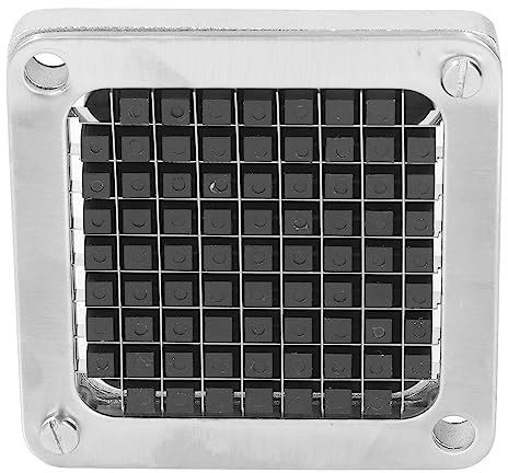 Segutage Lame de Découpeuse Manuelle de Acier Inoxydable, Assemblage de Lames et Bloc Poussoir, Lame de Rechange pour Coupe Frites pour Concombre Aubergine Carotte 14mm