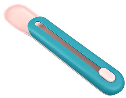 MultiValue Lickable Cat Strip Feeders, Strip Squeeze Spoon for Lickable Cat Liquid Snacks Feeding Spoon for Wet Treats Suitable for Dogs (Blue)