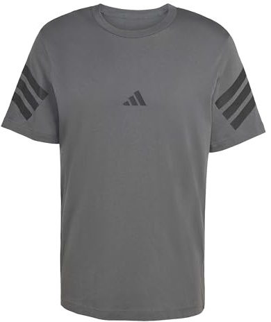 adidas Men's Future Icons Three Stripes Tee, Grey six, M