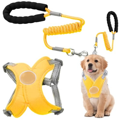 Qkbuza Reflektierendes Hundegeschirr, kein Zug-Hundegeschirr – kein Zuggeschirr für Hunde | Marktführer für Haustiere, reflektierend, Zubehör