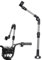 Porte-parapluie pour vélo – Parapluie avec pince | Support de parapluie réglable à 180° pour , poussette, vélo, fauteuil roulant, vélo, déambulateur, support extensible