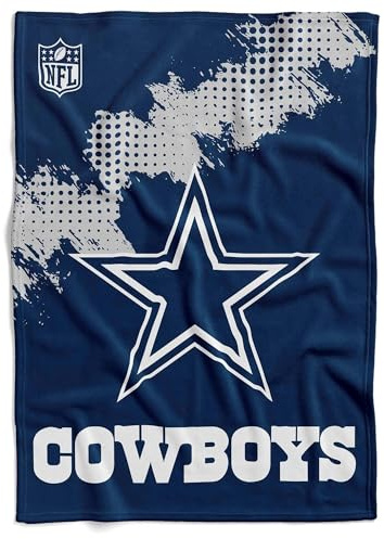 The Great Branding Company Dallas Cowboys NFL American Football Kuscheldecke Fleece Decke Corner