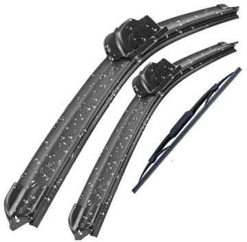 Scheibenwischer Vorne Hinten Wischerblätter Set Kit für Ford für Focus MK1 1998 1999 2000 2001 2002 2003 2004 2005 Windschutzscheibe Fenster Bürsten 22 + 19 + 11