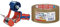 tesa Profi-Packband-Set (Handabroller Comfort und 3 Rollen Paketband tesapack ultra strong, 66 m x 50 mm) braun