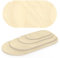 AUPROTEC Multiplexplatte 24mm oval 400 mm x 200 mm Holzplatten von 40cm-200cm auswählbar ovale Sperrholz-Platten Birke Massiv Multiplex Holz Industriequalität z.B. als Tisch-Platte