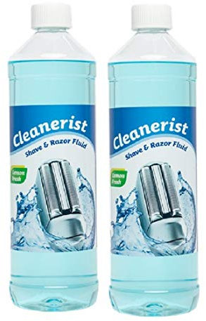 Cleanerist | 2x 1L Scherkopfreiniger Nachfüllflüssigkeit für Braun Clean & Renew (Series 3/5/7/8/9) – Ersatz zum Nachfüllen von 20 CCR Reinigungskartuschen – Rasierer Reinigungsflüssigkeit Lemon Fresh