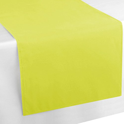 Bestlivings Tischläufer Tischband Tischuntersetzer 140x40 cm, schlicht und modern in vielen erhältlich (grün - olivgrün)