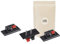 Adaptout 3x Morsettiera terminale morsetto 2 vie per diffusore acustico altoparlante amplificatore - connettore con pulsante marca francese