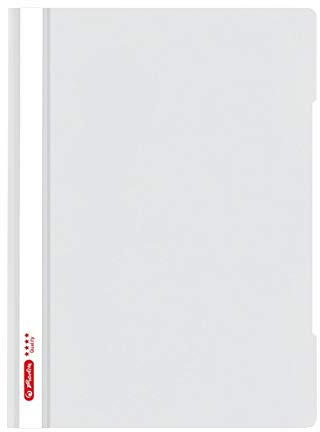 Herlitz Schnellhefter quality A4, Kunststoff, hellgrau, 10 Stück