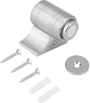 Hztyyier Türstopper Edelstahl Barrierefreier Magnet Innentürstopper Kinderzimmertürverschluss für Haustür(Gebürsteter Stahl)